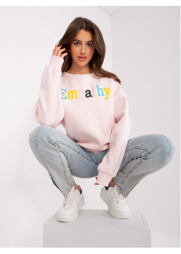 Púdrovo ružová mikina