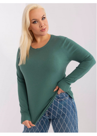 Tmavozelený pulóver