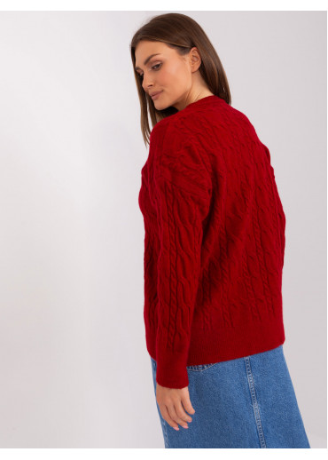 Bordovo červený pulóver