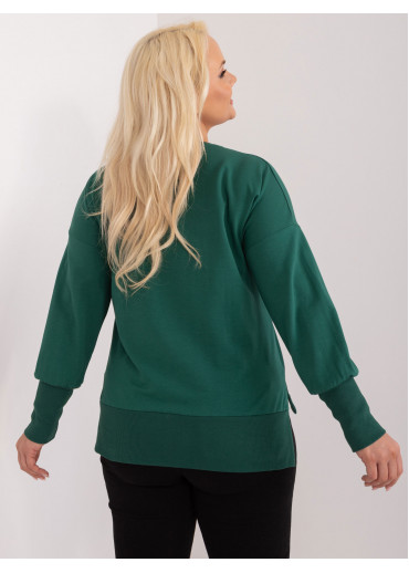 Tmavozelené tričko s dlhým rukávom