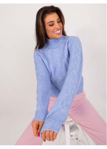Svetlomodrý pulóver