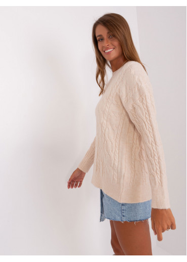 Béžovo hnedý pulóver