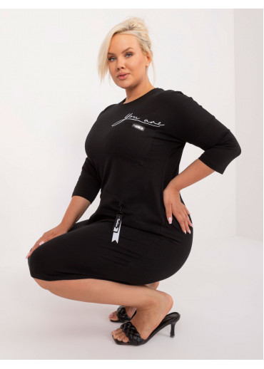 Čierna dámska tunika