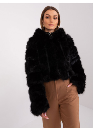 Čierna krátka bunda