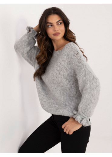 Sivý dámsky sveter