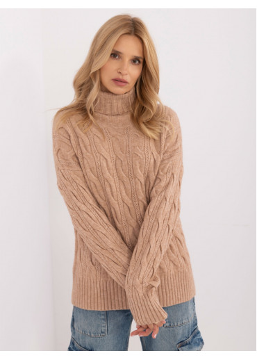 Karamelovo hnedý dámsky rolák