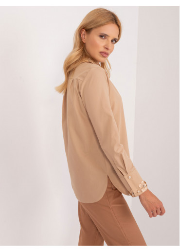 Béžovo hnedá košeľa