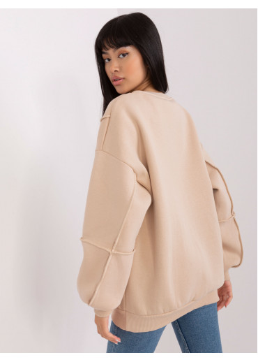 Béžovo hnedá mikina