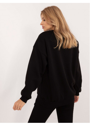 Čierna dámska mikina