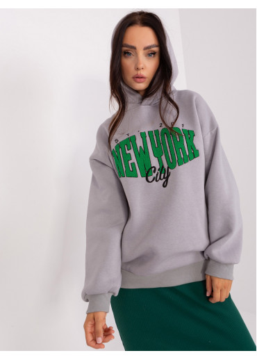 Sivá mikina s kapucňou