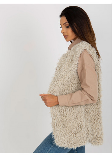 Béžovo hnedá vesta