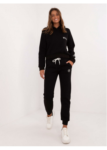 Čierna dámska tepláková súprava