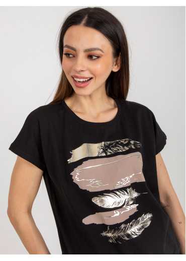 Čierne tričko s potlačou