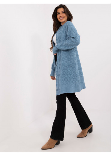 Svetlomodrý dámsky kardigán