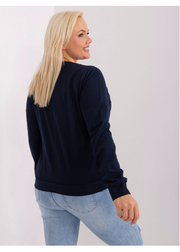 Tmavomodré tričko s dlhým rukávom