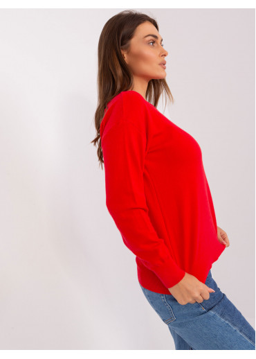 Červený dámsky sveter