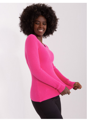 Tmavopúdrovo ružový pulóver