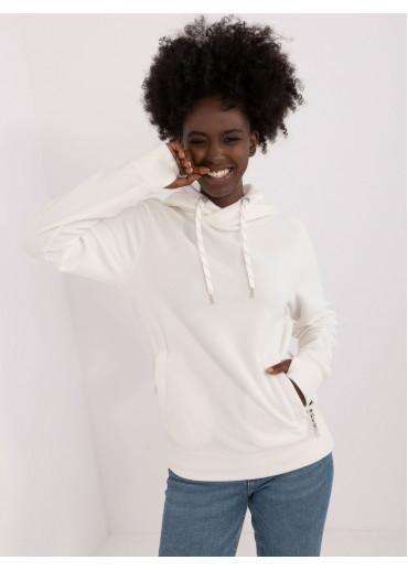 Biela dámska mikina