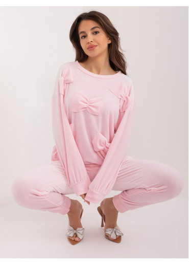 Púdrovo ružová tepláková súprava