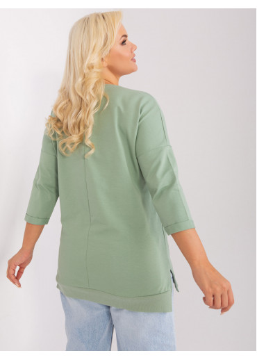 Svetlozelené tričko s potlačou