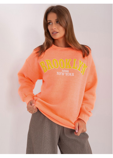 Oranžová basic mikina