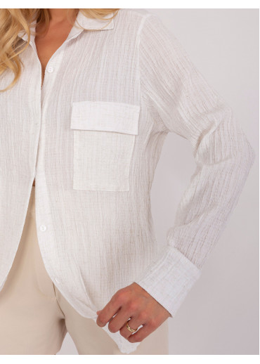 Smotanovo biela ľahká košeľa