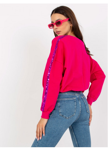 Fuchsiovo ružová mikina