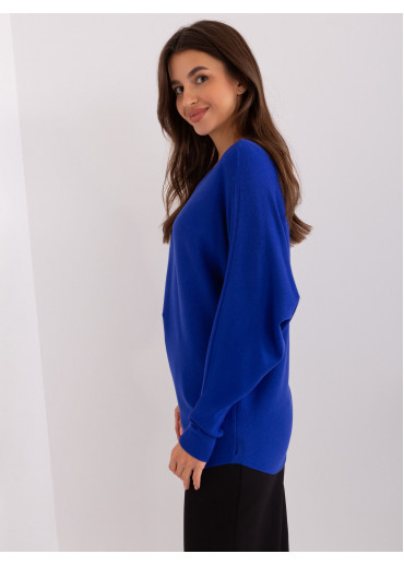 Kobaltovo modrý pulóver