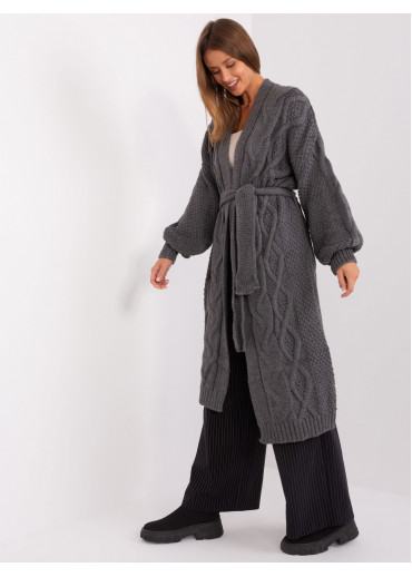 Tmavosivý kardigán