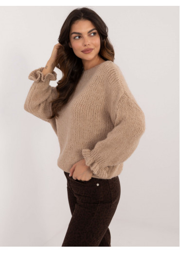 Tmavohnedý dámsky sveter