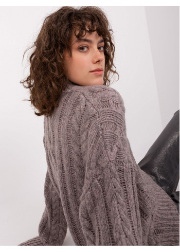 Tmavosivý pletený sveter