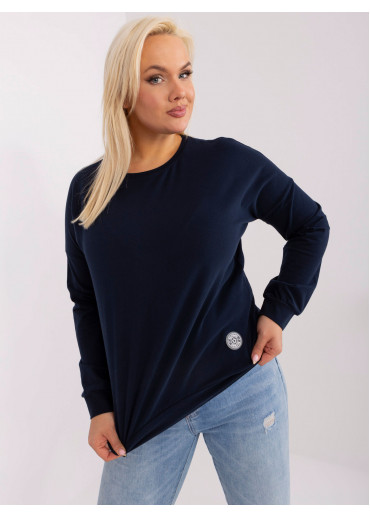 Tmavomodré tričko s dlhým rukávom