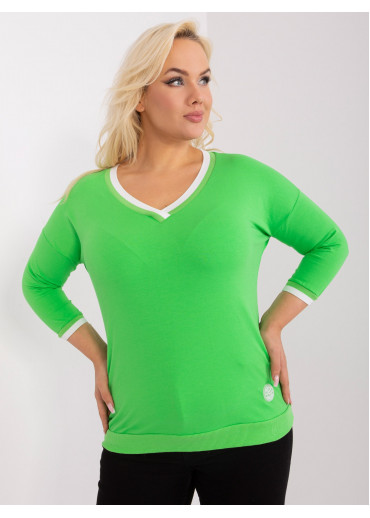 Zelené tričko s 3/4 rukávom