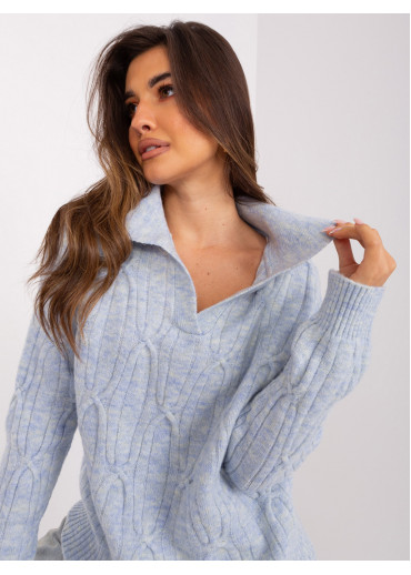 Svetlomodrý pulóver