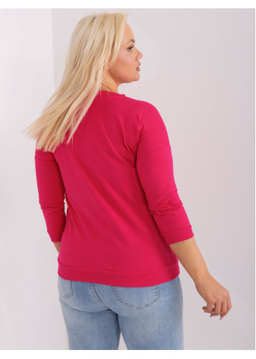 Fuchsiovo ružové tričko s potlačou