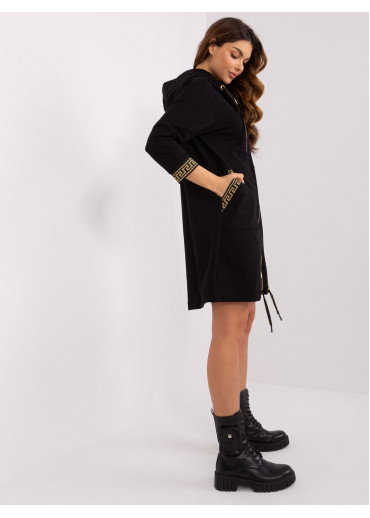 Čierna dlhá mikina