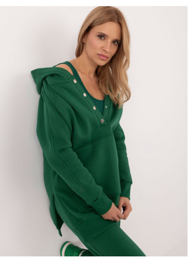 Tmavozelená tepláková súprava