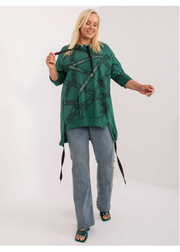 Tmavozelená dámska tunika