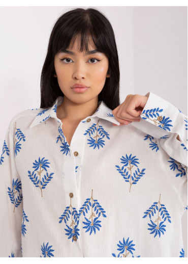 Svetlomodrá košeľa s potlačou