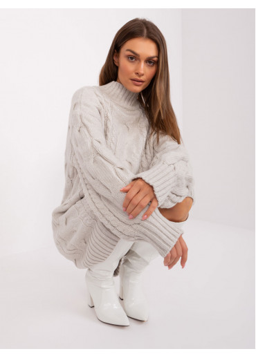 Kapučínovo hnedý predĺžený sveter