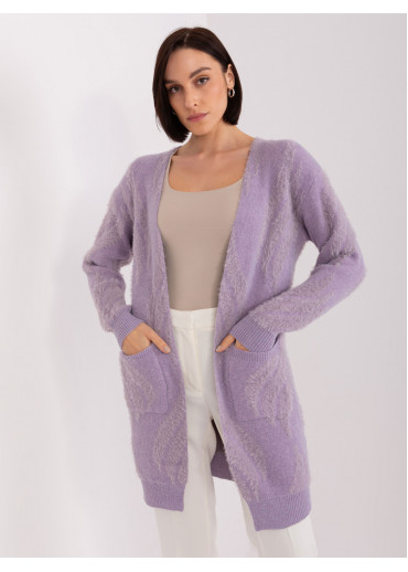Fialový kardigán