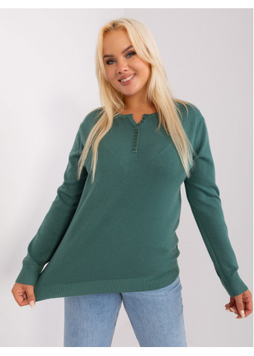 Tmavozelený pulóver