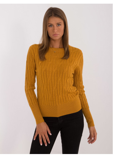 Karamelovo hnedý dámsky sveter