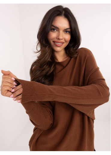 Hnedý dámsky sveter