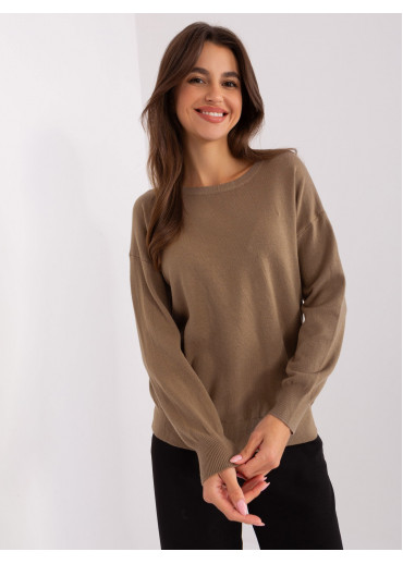 Hnedý dámsky sveter