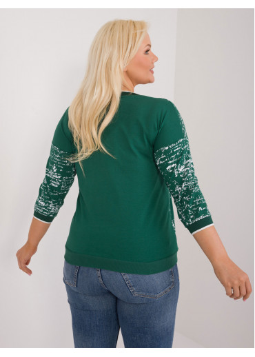 Tmavozelené dámske tričko