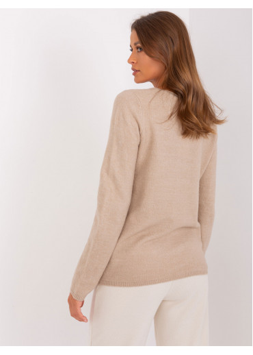 Béžovo hnedý pulóver