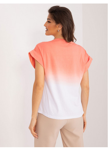 Koralovo ružové tričko s potlačou