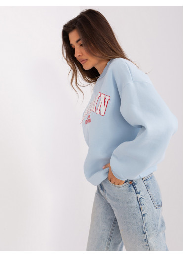 Svetlomodrá basic mikina