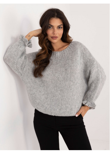 Sivý dámsky sveter